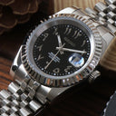 Seiko Mod Datejust Arabic Black