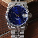 Seiko Mod Datejust Arabic Blue