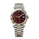 Seiko Mod Datejust Arabic Brown Two Tone